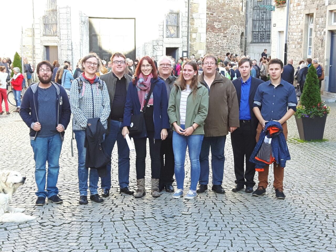 Gruppenfoto Aachener Dom