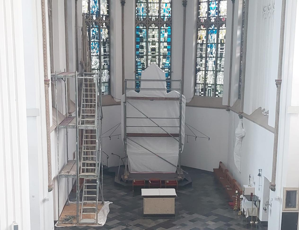 St. Martinus vor Ilimunierung 'Kirchenraum neu erleben'