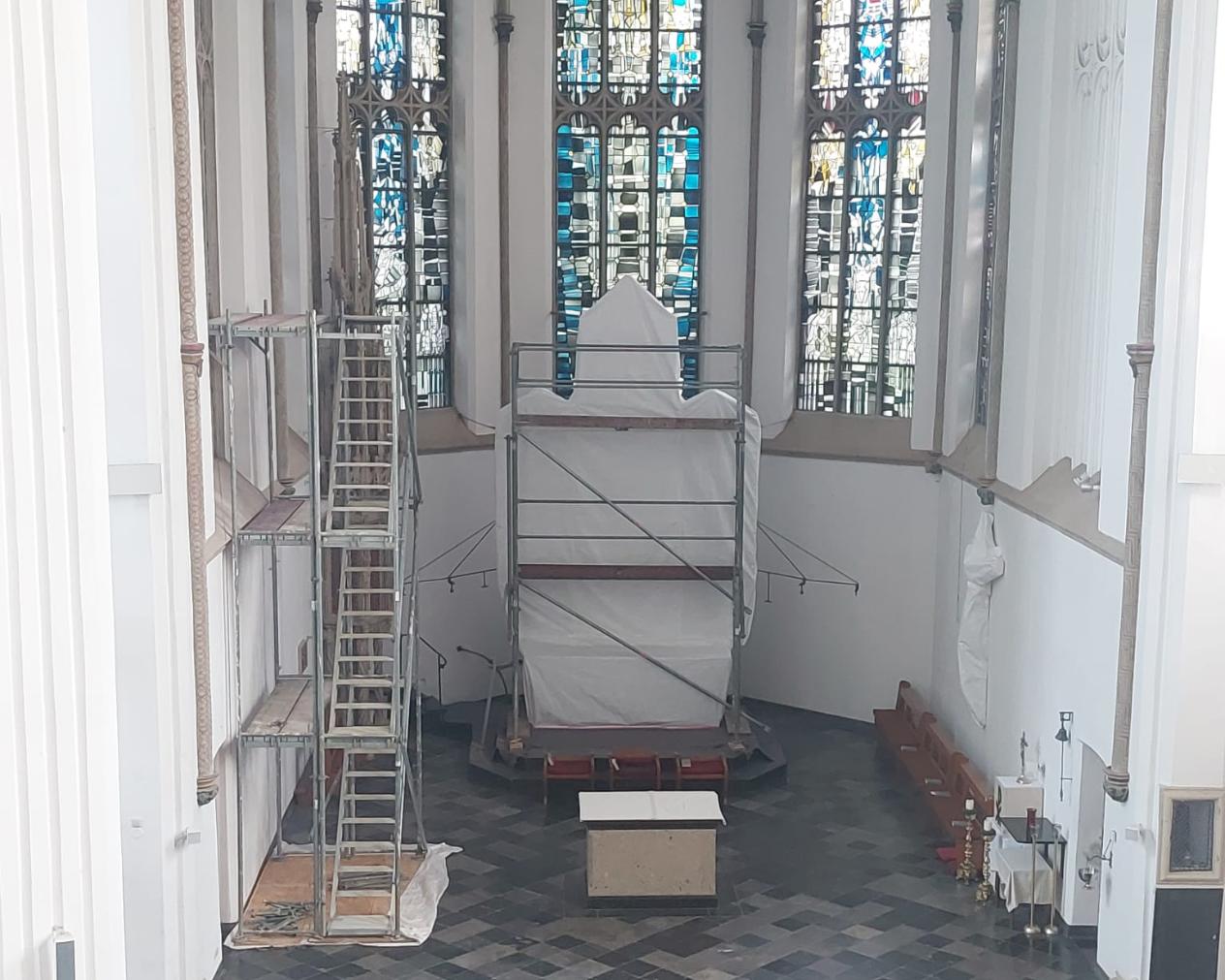 St. Martinus vor Ilimunierung 'Kirchenraum neu erleben'